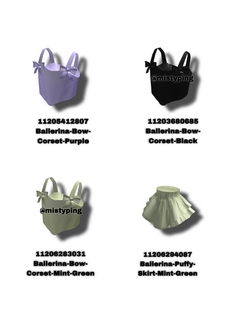 Roblox Coquette, Yk2 Outfits, Mint Green Skirts, Blocksburg Outfit Codes￼, Hoop Dress, Roblox Id, Purple Corset, Y2k Hair, Dance Outfits Practice