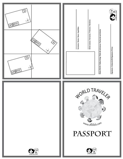 passport template - passport for kids - passport - www.chillola.com. Maybe use this everyone time we sing a song from a different country? Passport For Kids, Passports For Kids, Zumba Kids, Around The World Theme, Passport Template, World Thinking Day, World Geography, Teaching Social Studies, Spanish Classroom