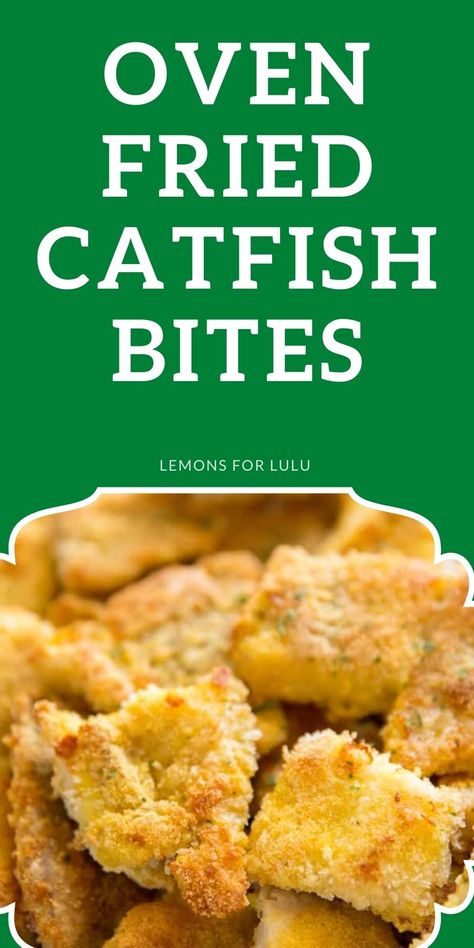 fried catfish, catfish recipe Baked Catfish Nuggets Recipes Oven, Baked Catfish Nuggets Oven, Oven Fried Catfish Recipes, Oven Catfish Recipes, Cooking Catfish Nuggets, How To Cook Catfish In The Oven, Catfish Nuggets Baked, Breaded Catfish Recipes, Cat Fish Recipes Baked