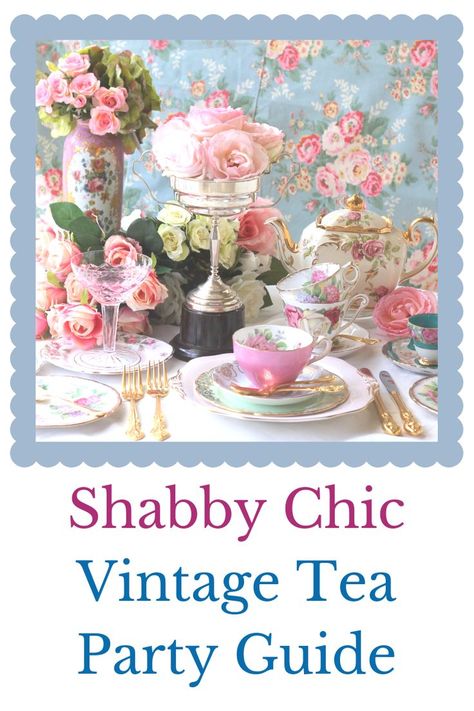 Vintage Tea Party Food, Luncheon Themes, Tea Party Table Settings, Tea Cup Decor, High Tea Wedding, Vintage High Tea, Shabby Chic Tea Party, Victorian Tea Party, Tea Time Party