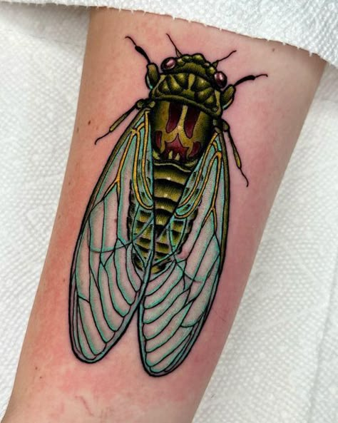 Wasp Tattoo, Cicada Tattoo, Firefly Tattoo, Insect Tattoo, Bug Tattoo, Traditional Tattoo Design, Bee Tattoo, 1 Tattoo, Tattoo Supplies