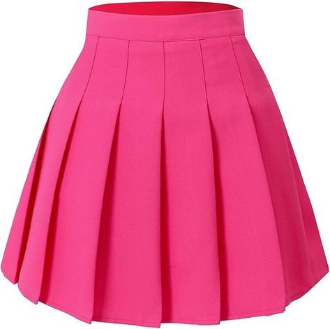 Hoerev Women Girls Short High Waist Pleated Skater Tennis Skirt,Rose,10,XX-Large at Amazon Women’s Clothing store Pink Skirts, Skater Skirts, Pink Skirt, Tennis Skirt, Amazon Women, Short Girls, Skater Skirt, Women Girl, Clothing Store