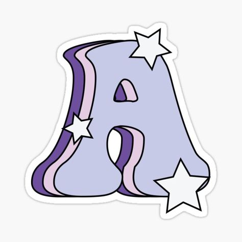 Lilac Stickers Aesthetic, A Sticker Letter, Purple Stikers Aesthetic, The Letter A Aesthetic, Purple Letter Aesthetic, A Letter Aesthetic, A Aesthetic Letter, Letra A Aesthetic, Purple Stickers Aesthetic