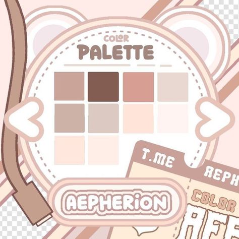 | Palette Aepherion Brown | ⋆ 𝘤𝘳𝘦𝘥𝘪𝘵𝘴 𝘵𝘰 𝘪𝘵𝘴 𝘤𝘳𝘦𝘢𝘵𝘰𝘳 ⋆ Aepherion Palette, Palette Aepherion, Flat Color Palette, Hex Color Palette, Color Palette Challenge, Word Fonts, Color Schemes Colour Palettes, Palette Art, Pinterest Keywords