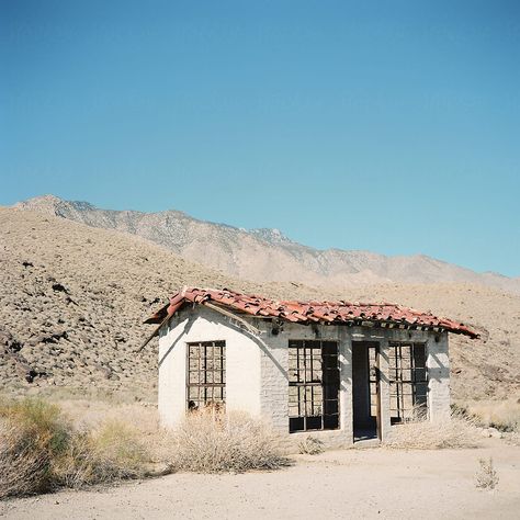 Abandoned Shack as a Studio, She Shed, Man Cave, Workshop? Tile Roof, Big Windows, Lots of Light, Desert Setting Desert Shack, Abandoned Shack, Man Cave Workshop, Shed Man Cave, Abandonment Issues, Tile Roof, Desert Homes, Big Windows, Desert Landscape