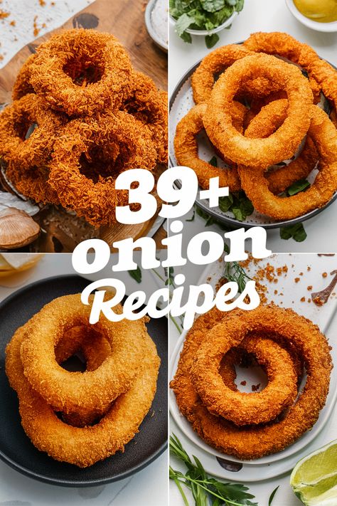 39+ Easy Onion Rings Recipes You Can Make at Home That Are Simply Delicious! Satisfy your taste buds with easy onion rings recipes you can whip up at home. Perfectly crispy and full of flavor these snacks are great for parties or movie nights. Try different dips like ranch or barbecue sauce. Explore variations with spices or add cheese for extra fun to your meals! https://ostrali.com/foodr/onion-rings-recipes Onion Ring Recipes, Baked Onions Recipe, Onion Rings Batter Recipe, Easy Onion Rings, Cheesy Onion Rings, Onion Rings Recipe Easy, Different Dips, Onion Ring Batter, Fried Onion Rings Recipe