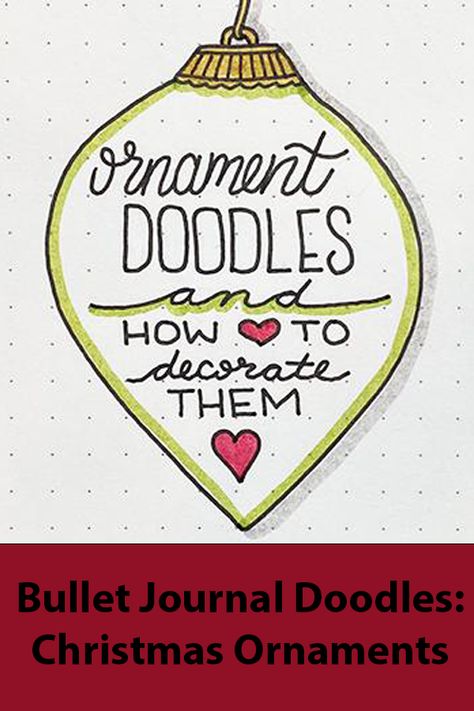 How To Draw A Christmas Ornament, Christmas Ornament Drawing Ideas, Christmas Doodle Art, Christmas Doodles Easy, Easy Christmas Doodles, Festive Doodles, Cute Christmas Doodles, Christmas Bullet Journal Ideas, Ornament Doodle