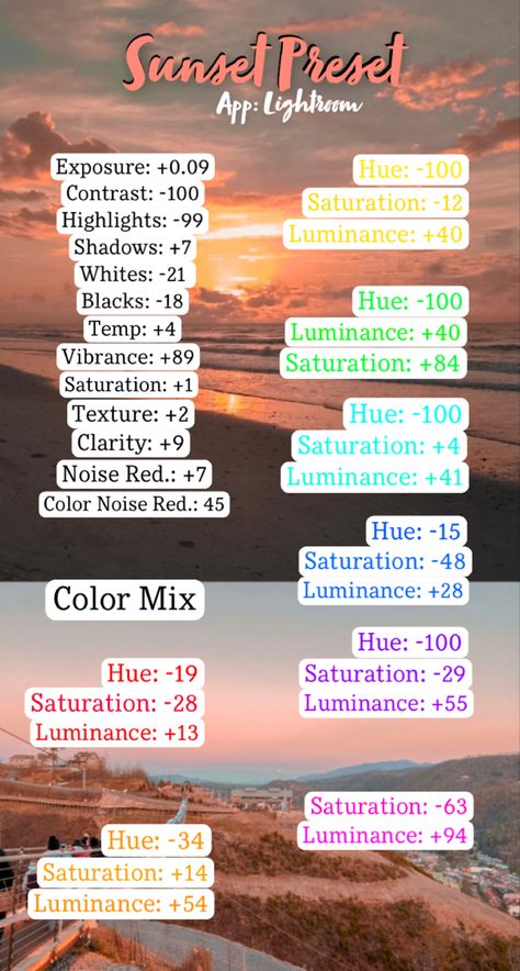 Sunrise Preset Lightroom, Sunset Filter Lightroom, Lightroom Sky Preset, Sunset Editing Lightroom, Lightroom Presets 2023, Sunset Picture Editing, Sky Presets For Lightroom, Sunset Photo Settings, Lightroom Sunset Edit