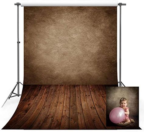 Amazon.com : MEHOFOTO 5x7ft Photography Backdrop Concrete Dark Brown Wall Wood Floor Backdrop for Children Studio Props Photo Backgrounds : Camera & Photo Dark Brown Walls, Vintage Backdrop, Painting Textured Walls, Photoshoot Backdrops, Paint Photography, Wood Backdrop, Portraits Photography, Stage Backdrop, Retro Photography