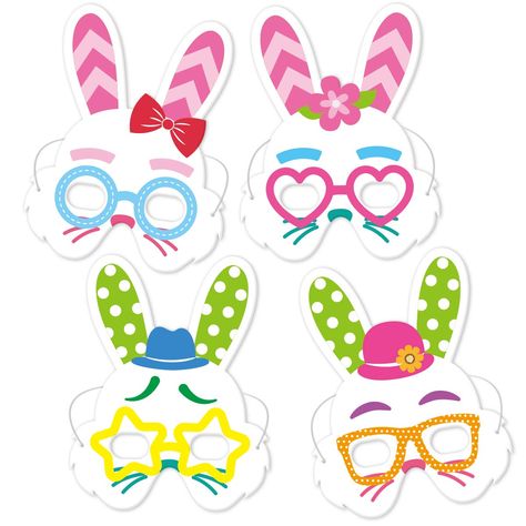 FANCY LAND Easter Bunny Mask Craft Kits for Kids Party Favor School Class Activities 12 Pack (As an Amazon Associate I earn from qualifying purchases) Bunny Mask Craft, Easter Bunny Mask, Mask Craft, Kids Sewing Kit, Paper Bunny, Easter Arts And Crafts, Rabbit Crafts, Kids Craft Room, Arts And Crafts Kits