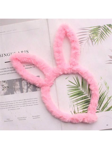 1pc Korean Style Plush Rabbit Ear Headband, Cute And Adorable Hair Hoop For Party, Rabbit GirlI discovered amazing products on SHEIN.com, come check them out! Bear Ear Headband, Easter Adult, Costume Headbands, Headband Korean, Bunny Hair, Adult Easter, Headband Fashion, Bunny Ears Headband, Party Hair Accessories