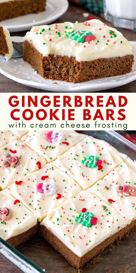 Gingerbread Cookie Bars, Easy Gingerbread, Ginger Molasses, Cooking Mama, Christmas Baking Recipes, Gingerbread Recipe, Trying New Things, Christmas Food Desserts, Gingerbread Cookie