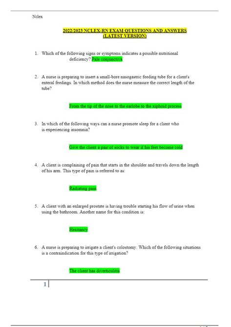 2022/2023 NCLEX-RN EXAM QUESTIONS AND ANSWERS (LATEST VERSION) Xiphoid Process, Enteral Feeding, Nclex Study Guide, Lying On The Floor, Spinal Column, Nursing Courses, Informed Consent, Incident Report, Emergency Medical Services