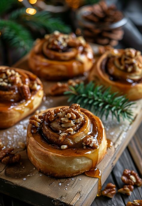 Learn How to Cook Sourdough Sticky Buns Recipe For Free | Recipes You'll Love, Made Easy! Sticky Buns Sourdough, Sourdough Pecan Sticky Buns, Sourdough Sticky Buns, Sourdough Pastries, Buns Photography, Sourdough Basics, Pastry Photography, Sticky Buns Recipe, Yeast Dough Recipe