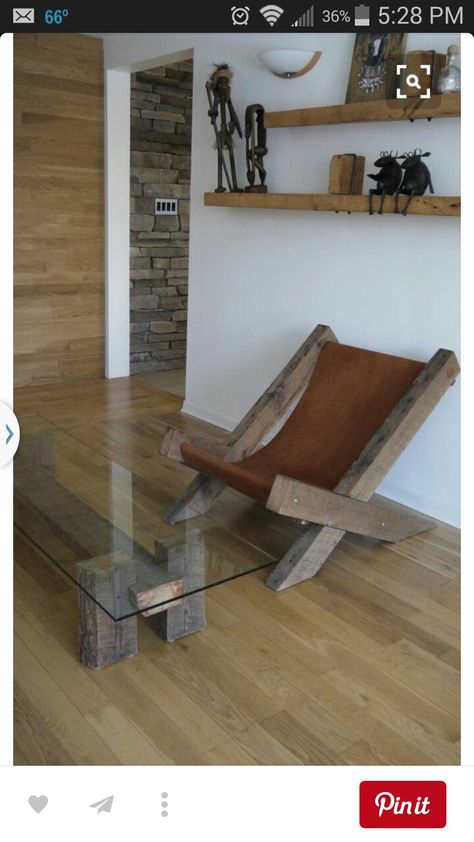 Wooden Sconces, Reclaimed Wood Paneling, Handmade Coffee Table, Wooden Bench, Rustic Modern, Wooden Chair, Pallet Furniture, Rustic Furniture, Furniture Projects