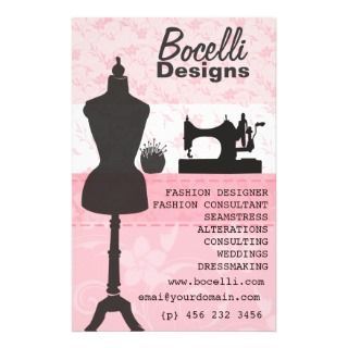 Sewing Journal, Boutique Cards, Logo Online Shop, Sewing Logo, Fashion Business Cards, Boutique Logo Design, Pamphlet Design, Dress Form Mannequin, Invitation Flyer