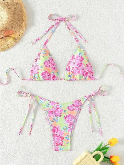 Larger Size Fashion, Bohemian Pattern, Best Swimsuits, Women Halter, Swim Wear, Beachwear For Women, Boho Floral, Halter Neck, Music Festival