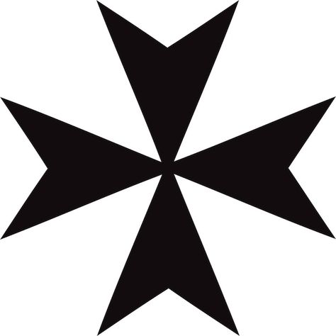 Maltese cross of the knights of malta ho... | Premium Vector #Freepik #vector #church-icon #orthodox #christian-cross #bible Malta Cross, Knights Of Malta, Knights Hospitaller, Cross Vector, Orthodox Cross, Silhouette Clip Art, Memorial Tattoos, Maltese Cross, Biblical Art