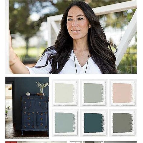 Joanna Gaines' 2018 Color Predictions Joanna Gaines Colors, Large Living Room Layout, Dining Room Paint Colors, Dining Room Paint, Popular Paint Colors, Color Forecasting, Revere Pewter, Porch Furniture, Dining Room Colors