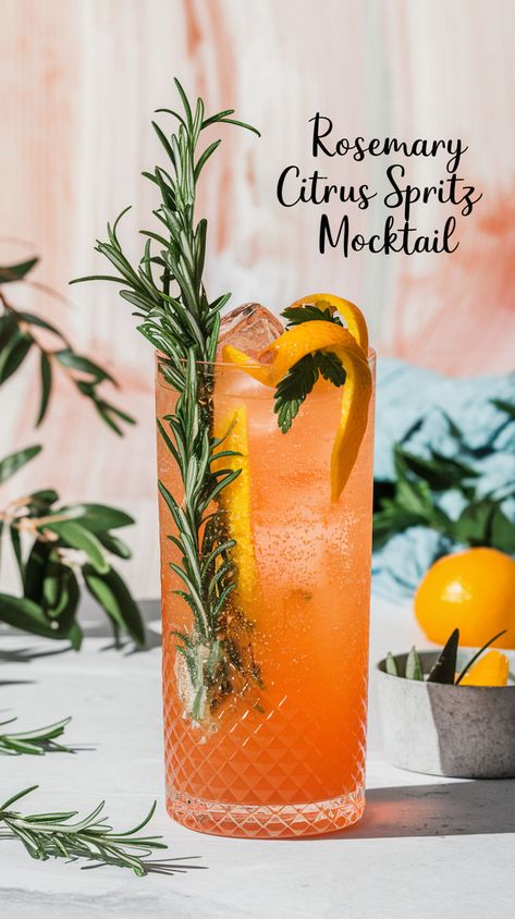 Spritz Mocktail, Refreshing Mocktail, Tropical Cocktails, Punch Cocktails, Alcohol Free Drinks, Holiday Punch, Summer Drink Recipes, Festive Drinks, Punch Bowls