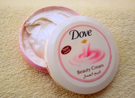 Dove Beauty Cream Review - Makeup and Beauty Home Camp Toiletries, Dove Face Cream, Afro Wedding, Dove Products, Dove Beauty Cream, Vaseline Rosy Lips, Ogx Hair Products, Dove Cream, Healthy Face