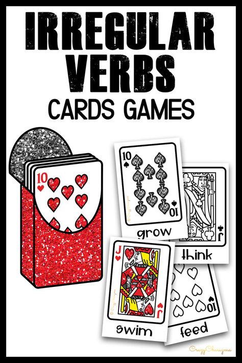 Useful Information, Verbs Games, Irregular Verbs Game, Language Games, Activities For Students, Irregular Verbs Activities, Verbs Esl, Verb Games, Google Classroom Elementary