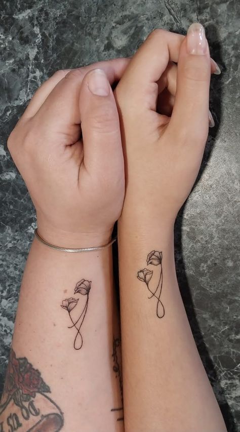 Mom and daughter Tattoo🥰 Cool Mom And Daughter, Mom And Daughter Tattoo, Mom And Daughter Tattoos Matching, Mommy Daughter Tattoos, Mom And Daughter Tattoos, Mom Daughter Tattoos, Tattoos Matching, Cute Simple Tattoos, Small Girly Tattoos