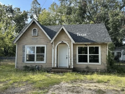 Circa 1930 Texas Fixer Upper Under $70K - Old Houses Under $100K Fixer Upper Exterior, English Cottage, Outdoor Entertaining, Fixer Upper, Two Bedroom, Old Houses, Over The Years, To Look, Dream House