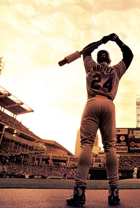 Ken Griffey Jr. ©︎Collins Publishers Baseball Wallpaper, Hard Photo, Mlb Wallpaper, Baseball Photography, Mariners Baseball, Ken Griffey Jr, Hip Hop Poster, Baseball Guys, Baseball Pictures