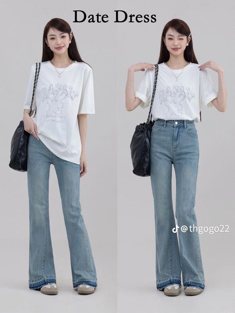 Smart Casual Outfit Ideas, Fashion Smart Casual, White Shirt Outfit, Outfit Ideas Korean, Pants Outfit Ideas, Cute Ootd, Outfit Pants, Outfit Ideas Cute, Casual Day Outfits