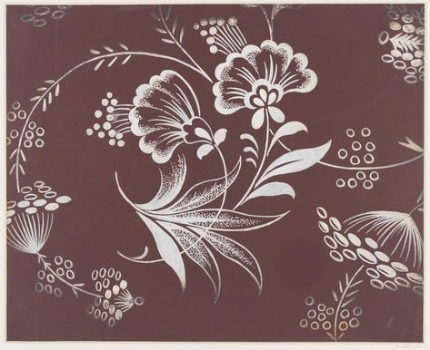 Textile Design | Unknown | V&A Explore The Collections Modern Textiles Patterns, Textiles Patterns, African Pattern Design, Bold Flowers, Modern Flowers, Designing Ideas, Vintage Florals, Modern Textiles, Ikat Design