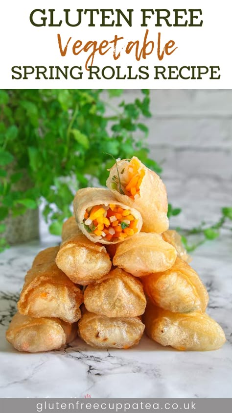 Spring Rolls Recipe, Gluten Free Chinese, Dairy Free Appetizers, Gluten Free Vegetables, Vegetable Spring Rolls, Gluten Free Appetizers, Sans Gluten Sans Lactose, Gluten Free Recipes For Dinner, Low Fodmap Recipes