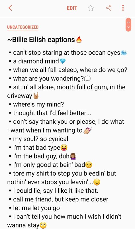 Deep Meaning Captions For Instagram, Captions For Instagram Selfies Savage, Deep Meaning Bio For Instagram, Savage Mood Captions, Savage Song Lyrics Captions, Savage Lyrics Captions, Billie Eilish Lyrics Captions, Billie Eilish Instagram Captions, Bio With Deep Meaning