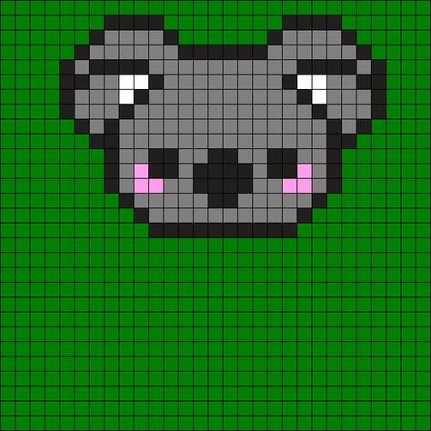 Koala Perler Beads, Pixel Drawing Ideas, Kandi Cuffs, Melty Bead Patterns, Easy Pixel Art, Pony Bead Patterns, Pattern Maker, Pixel Drawing, Kandi Patterns