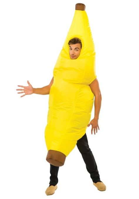 Inflatable Banana Costume for Adults Banana Costume, Fruit Costumes, Yellow Banana, Food Costumes, Fancy Dress Party, Inflatable Costumes, Never Mind, Adult Halloween Costumes, Feeling Blue