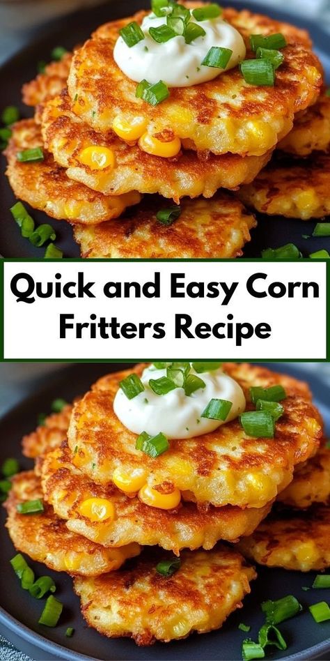 Love corn fritters? Try our Quick and Easy Corn Fritters Recipe! Perfect for breakfast or dinner, this recipe offers healthy and easy breakfast ideas. Discover delicious corn fritter recipes and enjoy breakfast for dinner ideas! Breakfast For Dinner Ideas, Corn Fritters Recipe, Corn Fritter, Corn Fritter Recipes, Crispy Corn, Easy Corn, Easy Breakfast Ideas, Cheesy Corn, Fritters Recipe