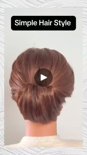 Simple Hair Bun, Hairstylist Hairstyles, Hair Buns, Simple Hair, Hairstyle Tutorial, Hair Bun, Hairstyles Ideas, Bridesmaid Hair, Up Hairstyles