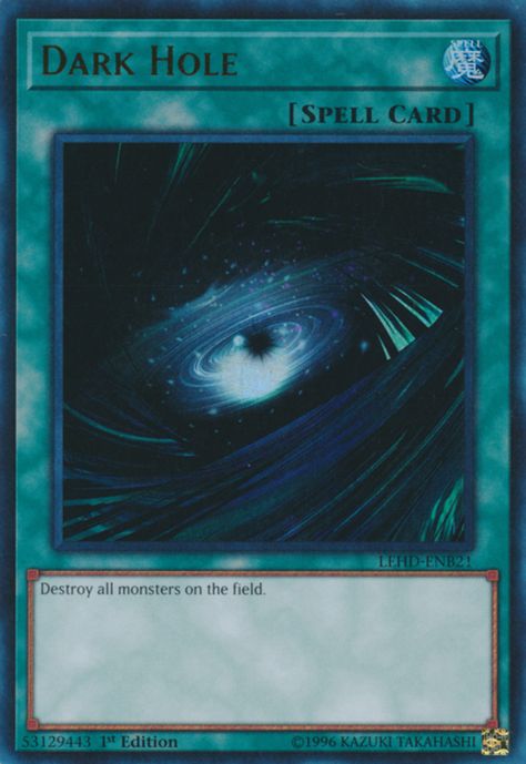 Destroy All Monsters, Dark Hole, Yugioh Decks, Dark Holes, King Card, Lizzie Hearts, Yugioh Monsters, Collectible Trading Cards, Yugioh Cards