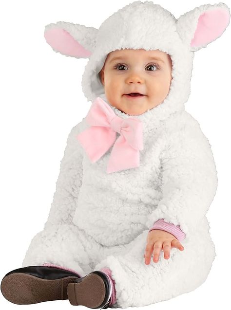 Little Lamb Costume, Lamb Costume, Nursery Rhyme Characters, First Halloween Costumes, Fun Costumes, Book Character Costumes, Baby First Halloween, Animal Costumes