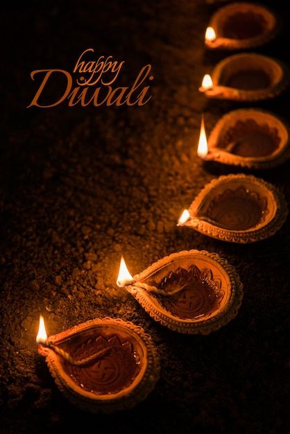 Happy diwali greeting card design using ... | Premium Photo #Freepik #photo #pooja #diwali-rangoli #deepavali #indian-festival Deepavali Greetings Cards, Happy Diwali Cards, Happy Diwali Rangoli, Happy Diwali Photos, Happy Diwali Wishes Images, Diwali Lamps, Diwali Greeting, Diwali Pooja, Diwali Cards