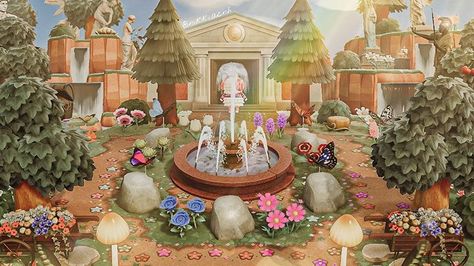 I applaud dom for being fearless against the millions of mannequins surrounding this rock garden for blathers 🥰 partners: @pepper_acnh,… Acnh Rock Garden, Animal Crossing Rock Garden, Cottagecore Ideas, Cottagecore Animal Crossing, Nintendo Switch Animal Crossing, Acnh Cottagecore, Animal Crossing Guide, Rock Garden Design, Happy Home Designer