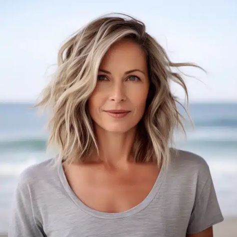 45 Best Medium-Length Hairstyles for Women over 50 Current Haircuts, Summer Haircuts, School Hair, Hairstyles For Women Over 50, Hair 2024, Shoulder Length Hair Cuts, Wispy Bangs, Haircuts For Medium Hair, Hair Color And Cut