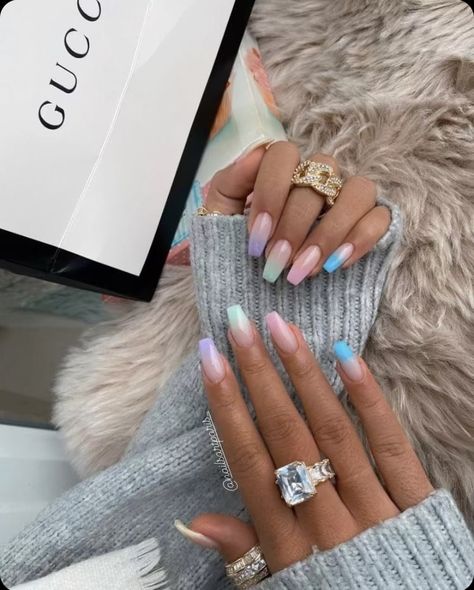 Nails Idee Summer, Nails Art Ete, Nail Art Ete, Nails Ete, Nails Printemps, Ongles Summer, Nailart Pastel, Nails Sommer, Cute Nails Design