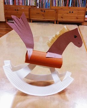 Horse Crafts, Toilet Paper Roll Crafts, Cup Crafts, Paper Roll Crafts, Paper Plate Crafts, Plate Crafts, Art N Craft, Camping Crafts, Childrens Crafts