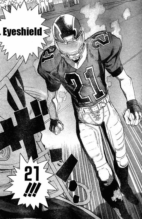 Eyeshield 21 Manga, Eyeshield 21, Really Cool Drawings, Graphic Poster Art, I Carry, Utila, Bleach (anime), Manga Pages, Manga Boy