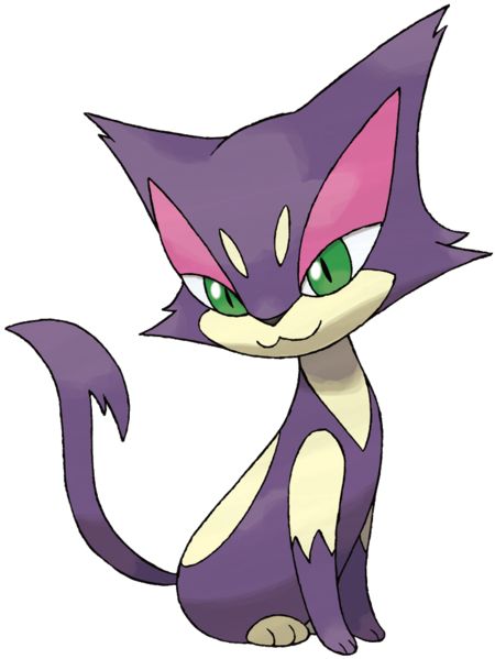 Purrloin Dark Type Pokemon, Dark Pokémon, Cat Pokemon, Pokemon Black And White, Mega Pokemon, Oc Pokemon, Pokemon Black, Pokémon Black And White, Pokemon Team