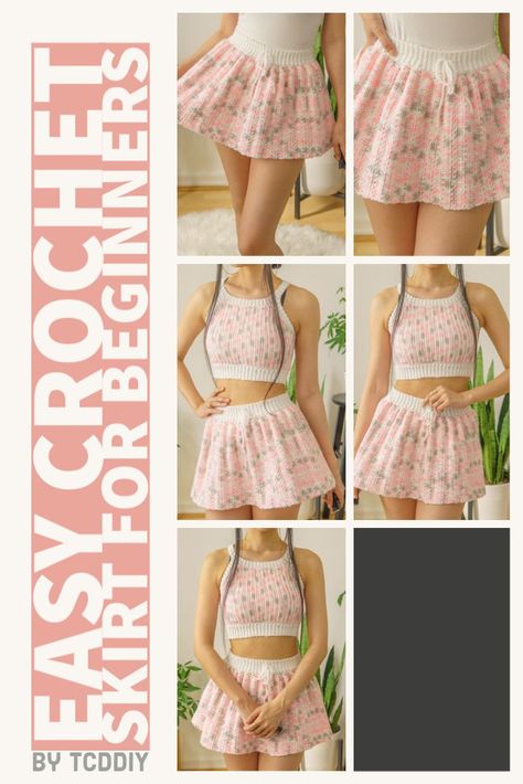 Click here to learn how to make this super cute circle skirt! It's a great make for idle hands that want to keep busy with a simple to make pattern. It takes just about a day to create and would work perfectly in any wardrobe! 💖 Be sure to follow on YouTube, Instagram and check out my Etsy @TCDDIY Crochet Circle Skirt, Crochet Skater Skirt, Crochet A Skirt, Easy Crochet Skirt, Circle Skirt Pattern, Skirt Pattern Free, Crochet Circle, Crochet Skirt Pattern, Crochet Skirts