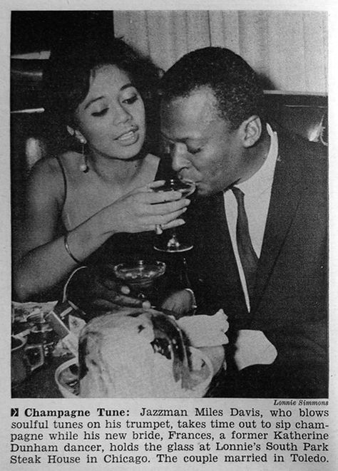 Miles Davis and Bride Frances in Chicago - Jet Magazine Ja… | Flickr Frances Taylor, Taylor Davis, Jet Magazine, Black Magazine, Jazz Artists, Film Archive, Newspaper Article, Miles Davis, Jazz Musicians