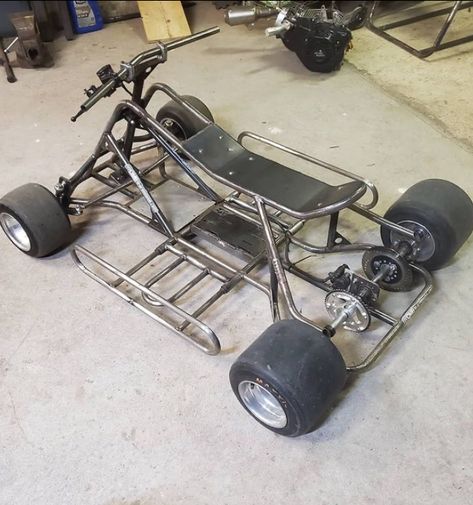 Go Kart Plans Frames, Cool Go Karts, Vintage Go Karts, Drift Trike Frame, Go Kart Designs, Go Kart Kits, Go Kart Frame Plans, Drift Kart, Mini Motorbike