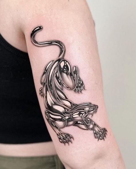 Fierce Animal Tattoos, Lioness Tattoo Design, Miniature Tattoos, Animal Tattoos For Women, Trippy Tattoo, Cute Cat Tattoo, Tenacious D, Panther Tattoo, Traditional Tattoo Sleeve